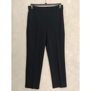 T. Tahari Straight Leg Pants Slim Pull-On in Navy Women's Medium NEW